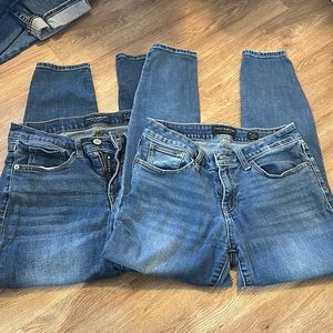 2 pair of lucky brand cropped jeans